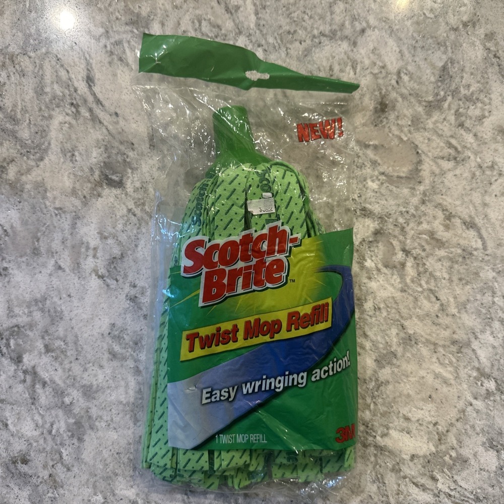 Vintage 3M Scotch-Brite Twist Mop Refill Head - New Sealed 2002 Discontinued